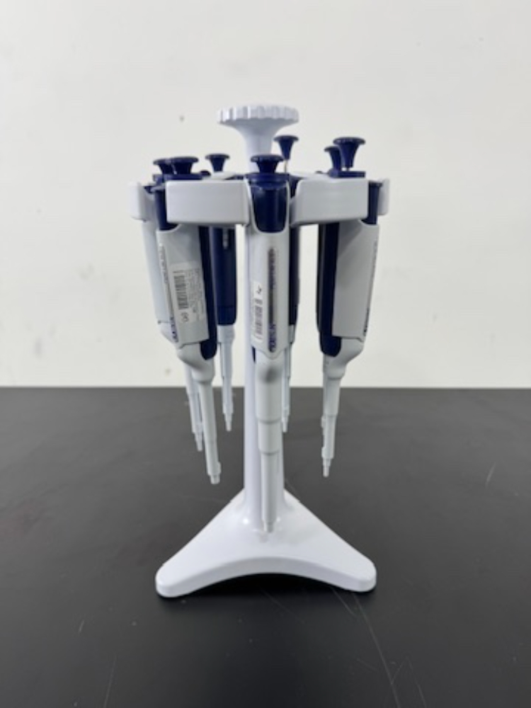Image of Rainin Pipet-Lite XLS Single Channel Pipettes w/Stand - Quantity 7